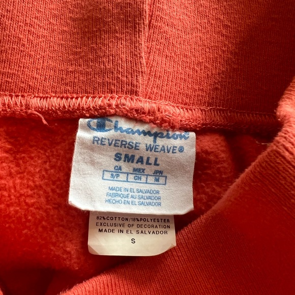 Coral/Orange Champion Sweatpants Super High Rise - Picture 6 of 6